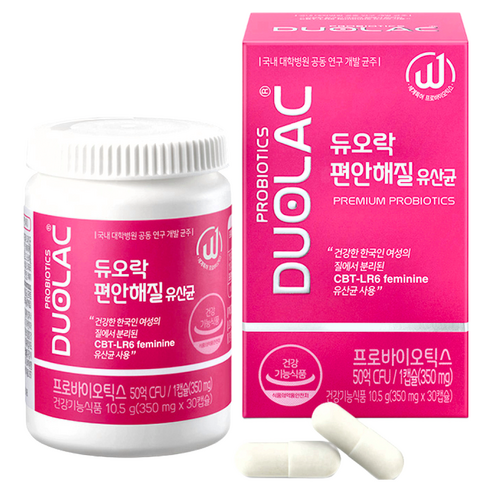 듀오락 편안해질 유산균 10.5g, 30정, 1개