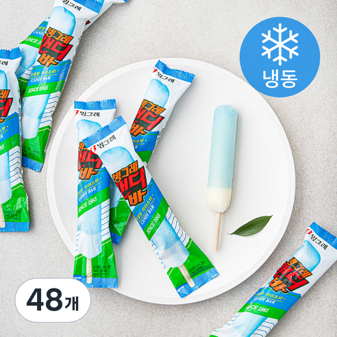 빙그레 캔디바 아이스크림 (냉동), 75ml, 1개입, 48개
