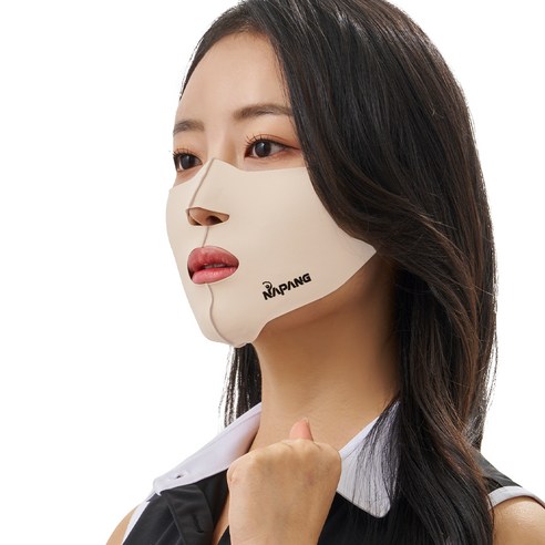 네이팡 표준형 스포츠 훼이스 가드 마스크, 라이트스킨, 1개