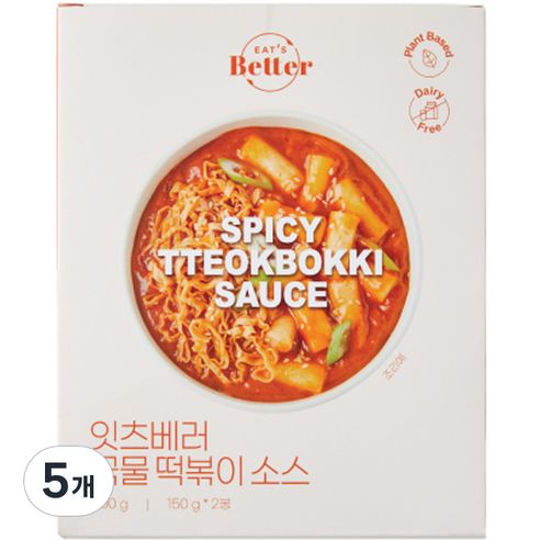잇츠베러 국물 떡볶이 소스 2p, 300g, 5개