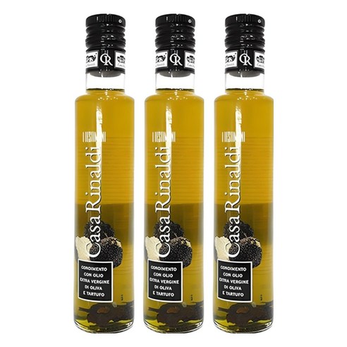 까사리날디 블랙 트러플 엑스트라 버진 올리브 오일, 250ml, 3개