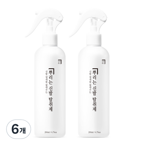 살림백서 뿌리는 신발탈취제 본품, 6개, 200ml