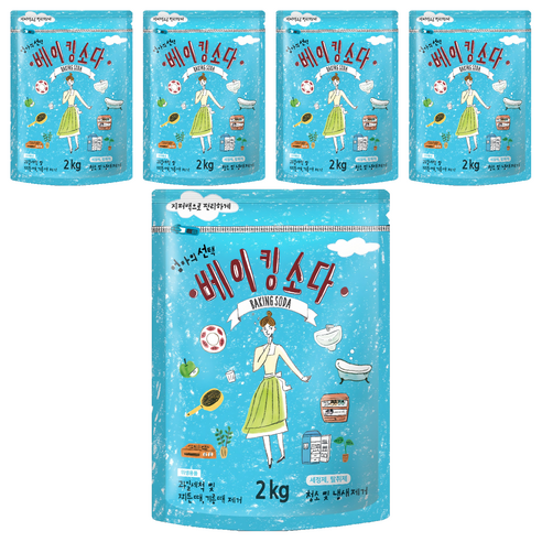 엄마의선택 베이킹소다, 2kg, 5개