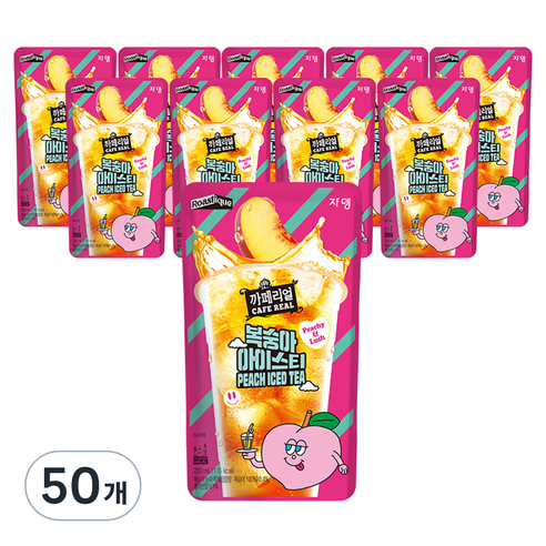 쟈뎅 까페리얼 복숭아 아이스티, 230ml, 50개
