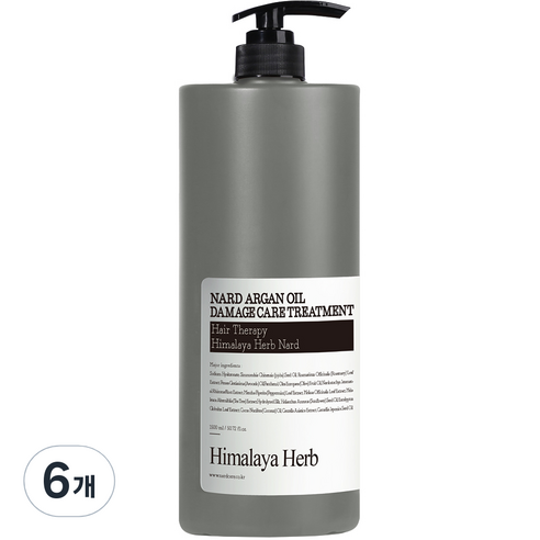 부케가르니 나드 아르간 오일 데미지 케어 헤어 트리트먼트, 1500ml, 6개