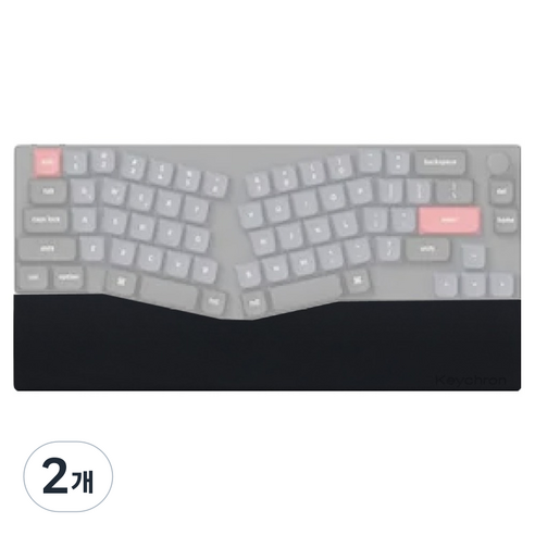키크론 실리콘 팜레스트 PR62 K11P, 블랙, 2개