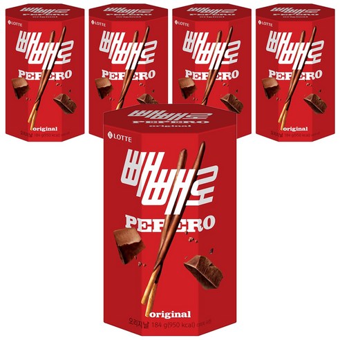 빼빼로 오리지날, 184g, 5개
