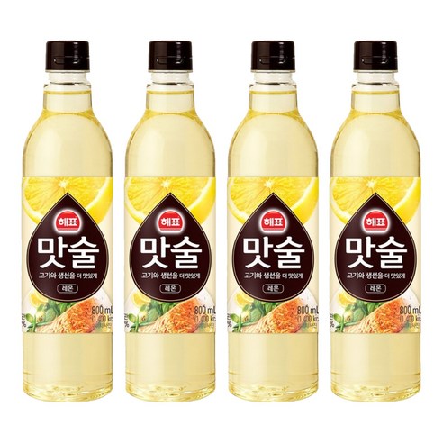 해표 맛술, 800ml, 4개