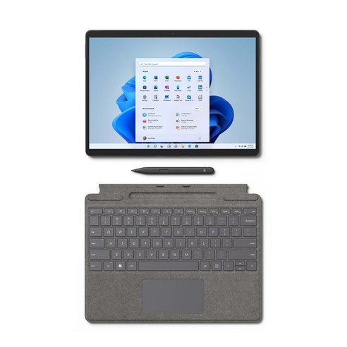 마이크로소프트 2022 Surface Pro8 13 + 플래티넘 타입커버 + 슬림펜 2, 블랙, 코어i5 11세대, 256GB, 16GB, WIN11 Home, 8PT-00030