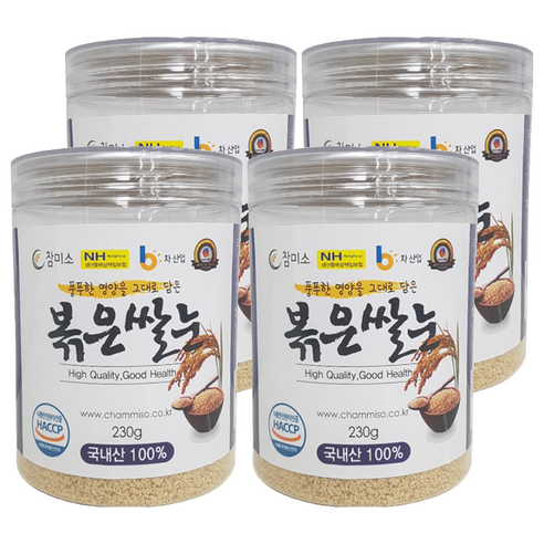 참미소 볶은 쌀눈, 230g, 4개