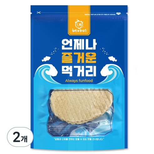 해야미 고함량 튀김쥐포 60장, 520g, 2개