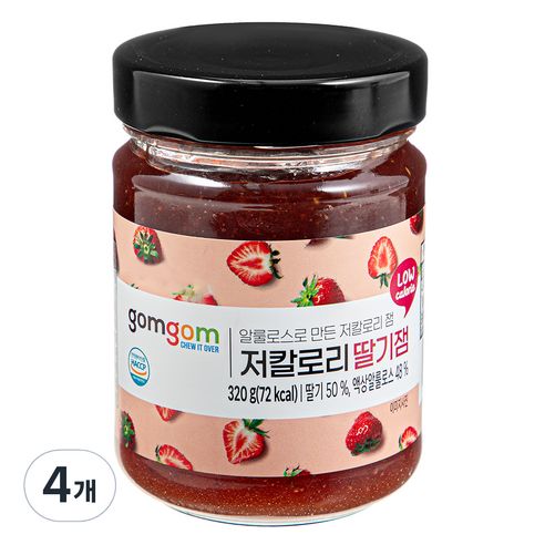 곰곰 저칼로리 딸기잼, 320g, 4개