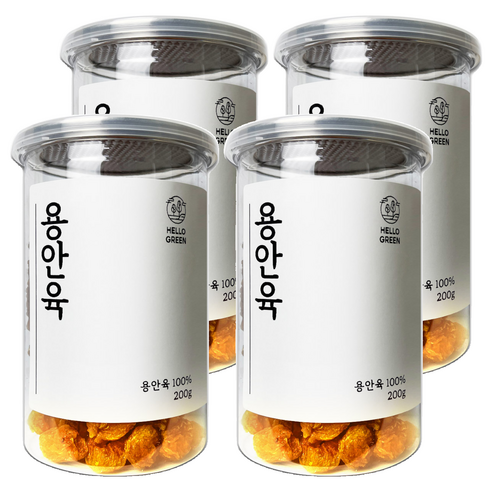 헬로우그린 용안육, 200g, 4개