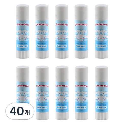 산리오 시나모롤 스카이 투명 고체풀, 15g, 40개