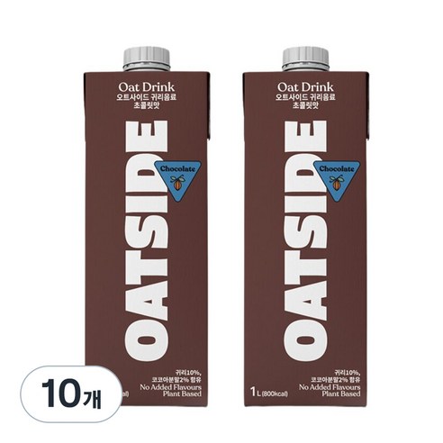 오트사이드 귀리음료 초콜릿맛, 1L, 10개