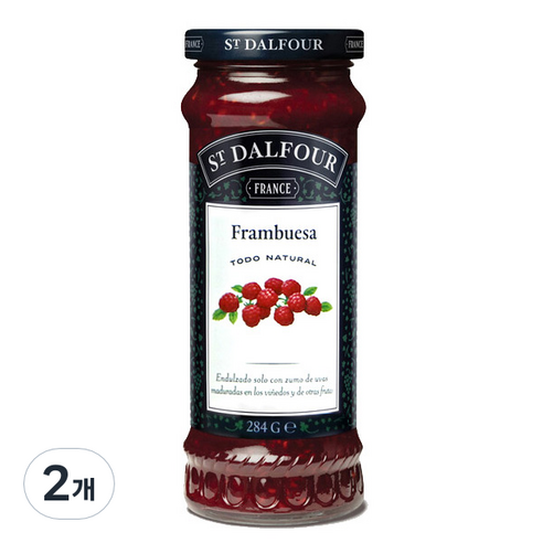 샹달프 라즈베리잼, 284g, 2개