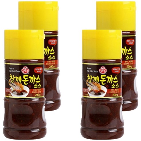 오뚜기 참깨 돈까스 소스, 290g, 4개