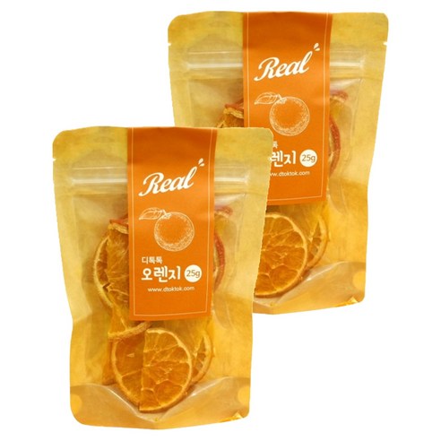 디톡톡 반달 실속형 건조 오렌지, 50g, 1개입, 2개