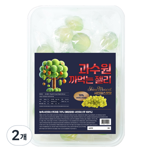 과수원 까먹는 젤리 샤인머스켓맛, 170g, 2개