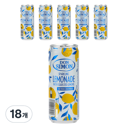 돈시몬 스파클링 레몬에이드, 18개, 330ml