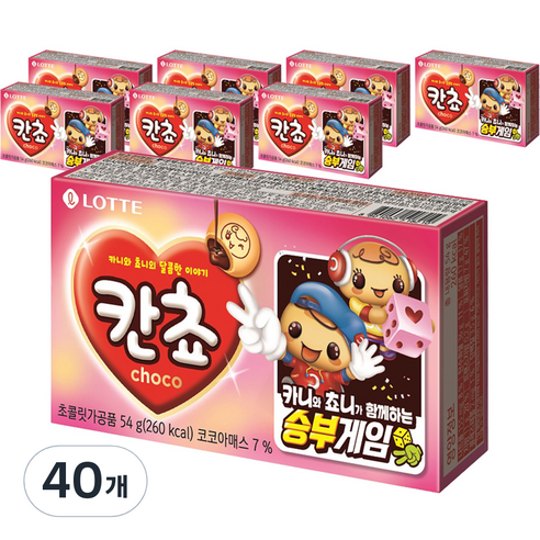 롯데제과 칸쵸 과자, 54g, 40개