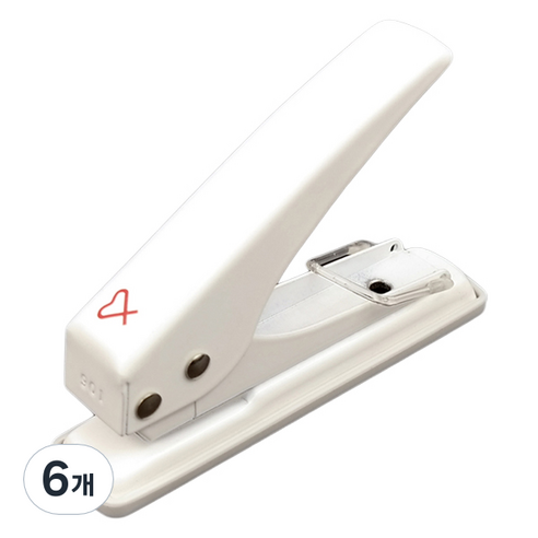 바이하츠 1공 펀치 P-901, 흰색, 6개