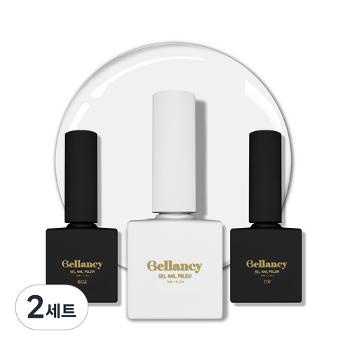벨랑시 젤네일 3종 세트, 2세트, 벨랑시 베이스 10ml+SN-03 퓨어 화이트 10ml+벨랑시 탑 10ml