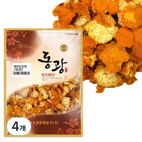 동광한방몰 제주도 진피 귤껍질 차, 600g, 4개, 1개입