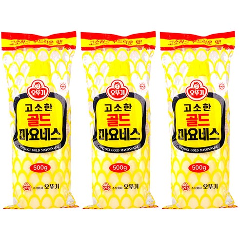 오뚜기 골드 마요네즈, 500g, 3개
