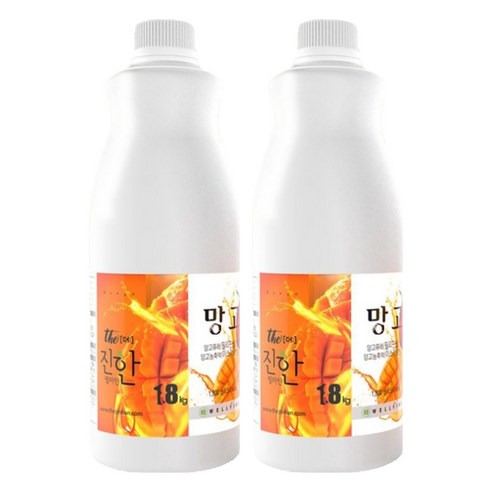 웰파인 더진한 망고스무디, 2개, 1.8kg