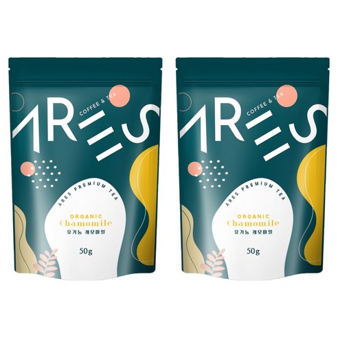 아레스 유기농 캐모마일 허브차, 50g, 1개입, 2개