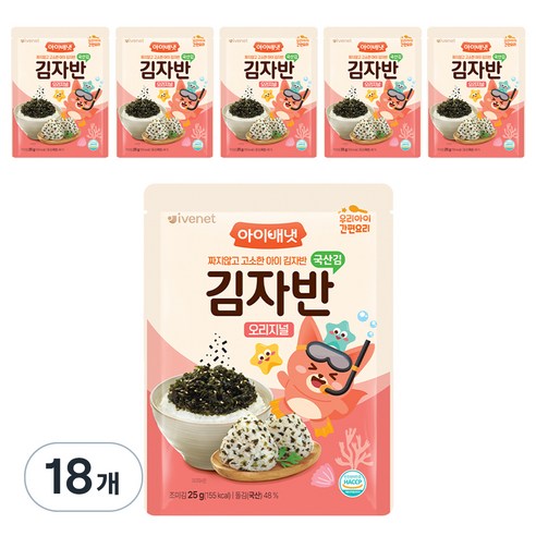 아이배냇 김자반, 오리지널맛, 25g, 18개