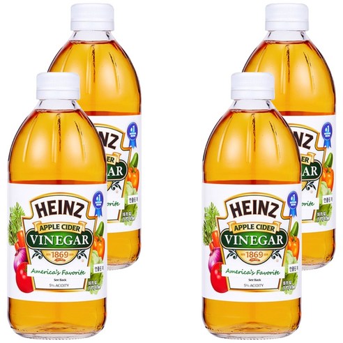 하인즈 애플사이다 식초, 473ml, 4개