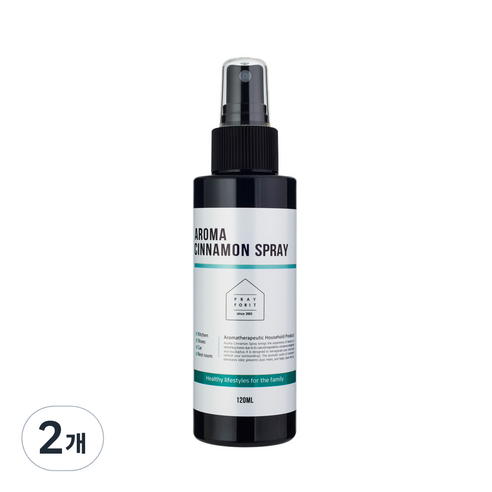 프레이포잇 아로마 시나몬 스프레이 탈취제 본품, 120ml, 2개