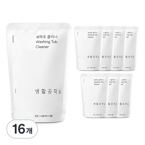 생활공작소 세탁조 크리너, 450g, 16개