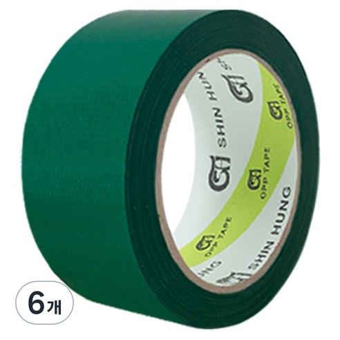 신흥테이프 청 면 테이프 48mm x 15m, 6개