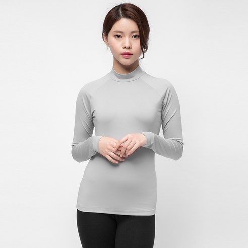 캐럿 여성용 기능성 긴소매 라그란 티셔츠