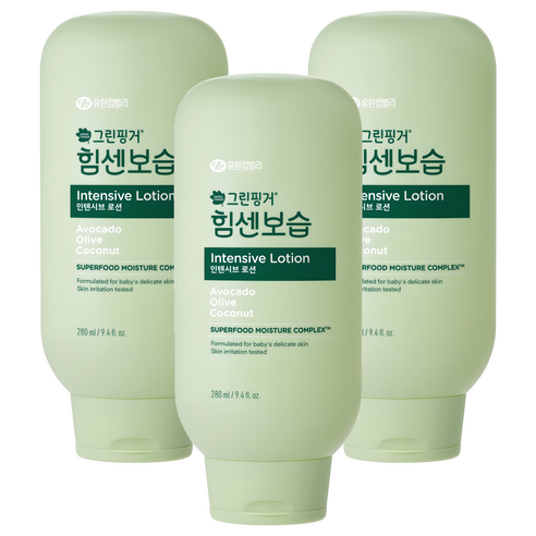그린핑거 힘센보습 인텐시브 바디로션, 280ml, 3개