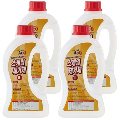 액큐 스케일 제거제, 1L, 4개