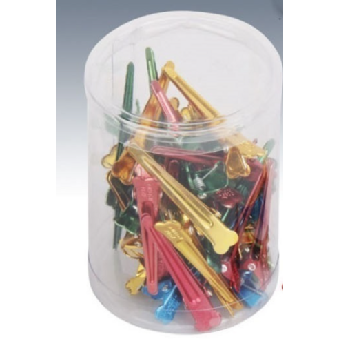 뷰티살롱 핀컬용 헤어클립, 혼합색상, 1세트