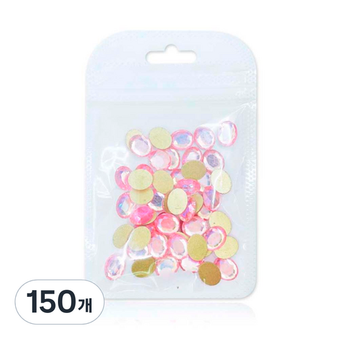 메이브라운 네일스톤 대용량 스페셜오발 네일파츠 8 x 10 mm, 핑크, 150개