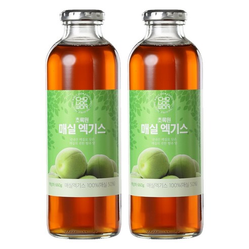 초록원 매실엑기스, 660g, 2개