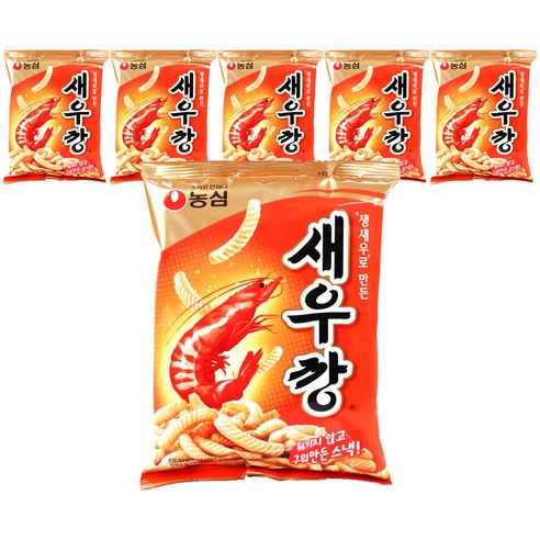 농심 새우깡, 90g, 6개