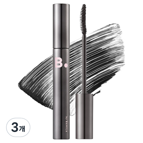 바닐라코 파워프루프 마스카라 7g, 01 볼륨 컬링 딥 블랙, 3개