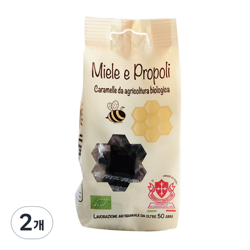 키에리니 유기농 프로폴리스 캔디, 75g, 2개