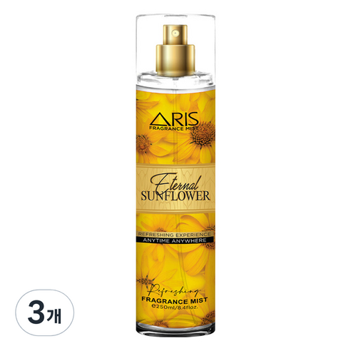 아리스 바디 미스트 이터널 썬플라워, 3개, 250ml