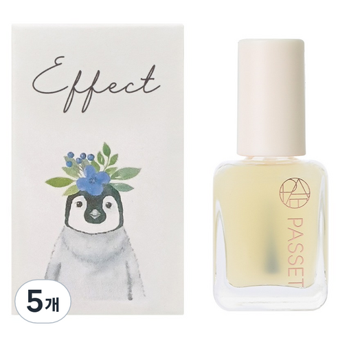 파셋 셀럽 이펙트 네일 매트 탑코트, 혼합색상, 5개, 7ml