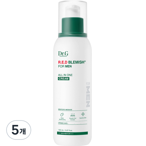 닥터지 레드 블레미쉬 포 맨 올인원 크림, 150ml, 5개
