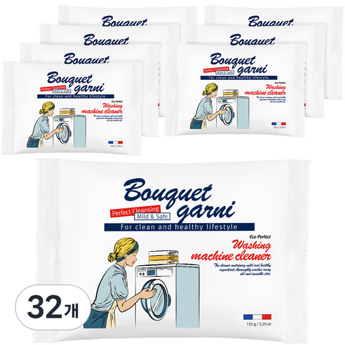 부케가르니 에코 퍼펙트 세탁조 클리너, 150g, 32개