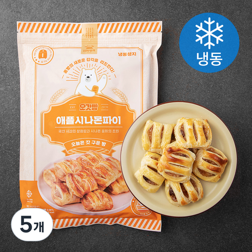 신라명과 오갓빵 애플시나몬파이 12p (냉동), 420g, 5개
